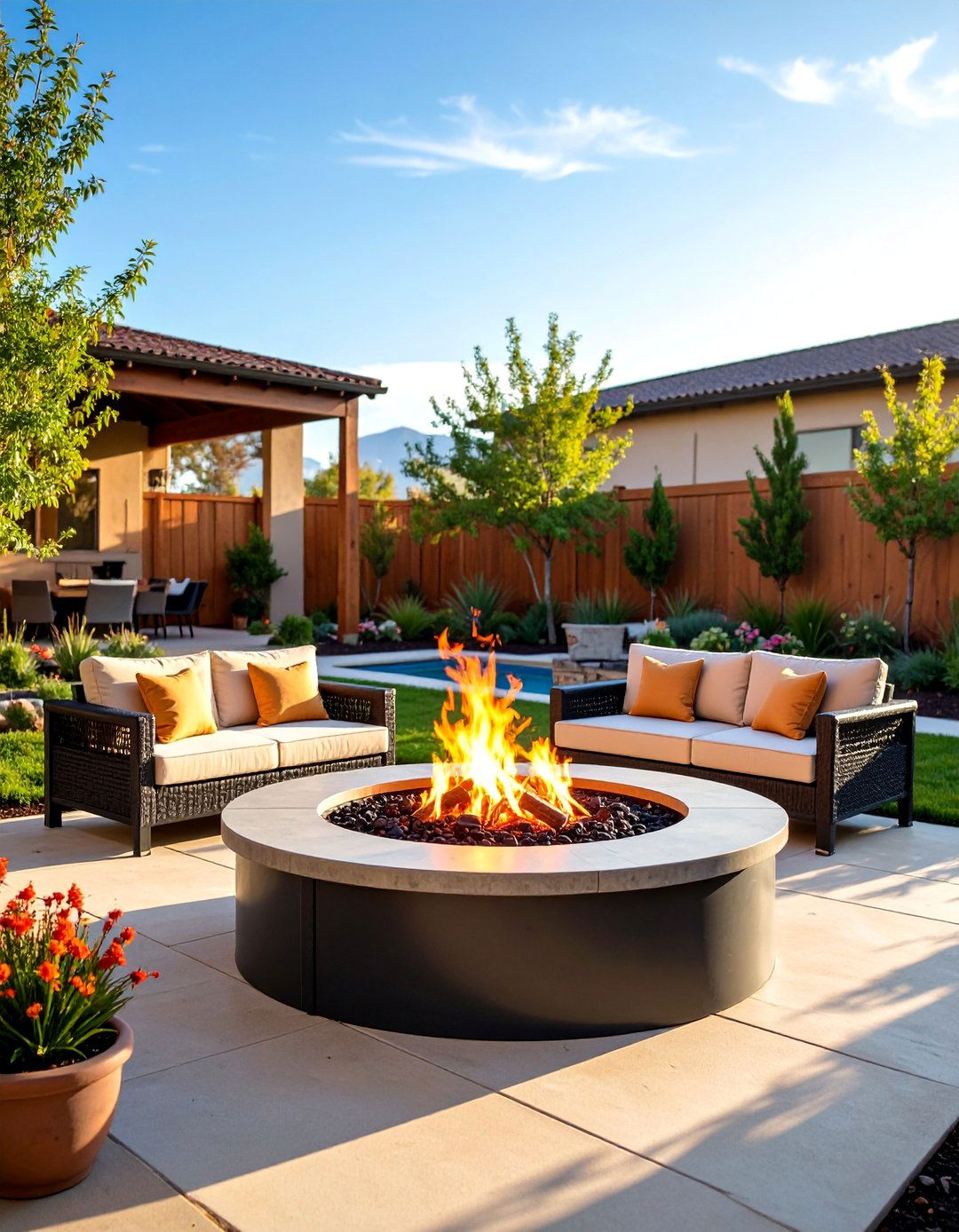 Truck Rim Fire Pit with Weatherproof Storage Base - 25 Truck Rim Fire Pit Ideas