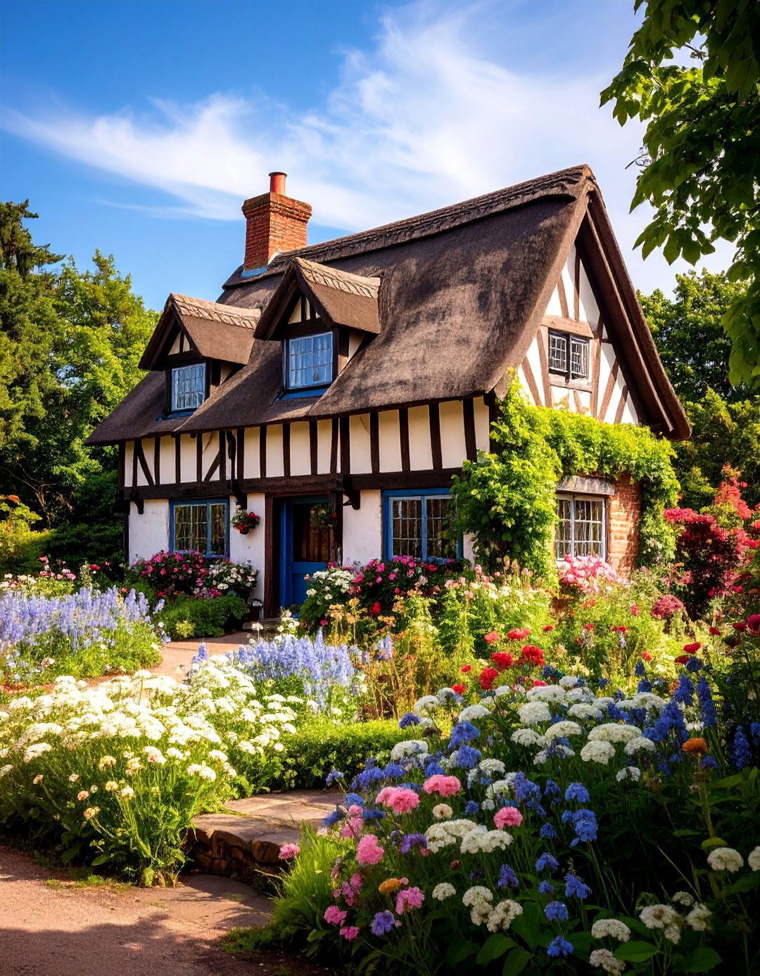 Tudor Revival Laundry Cottage - 25 Outdoor Laundry Area Design Ideas