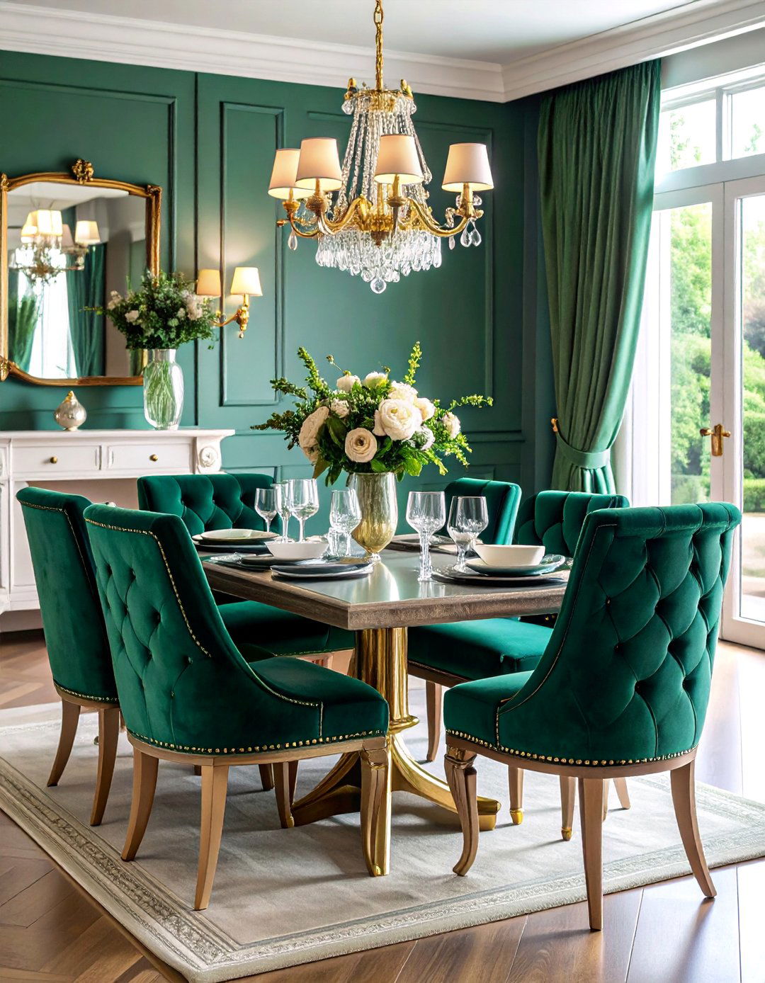 Tufted Velvet Banquette for Luxury Dining - 25 Banquette Seating Ideas