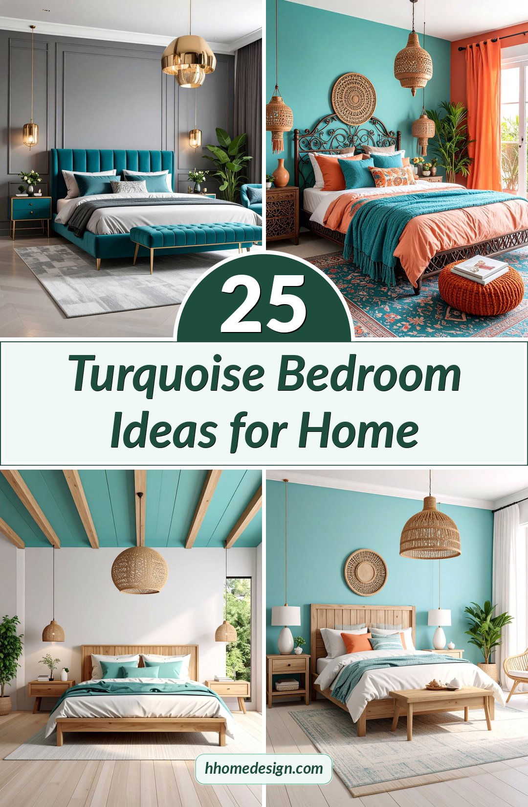 25 Turquoise Bedroom Ideas for Home
