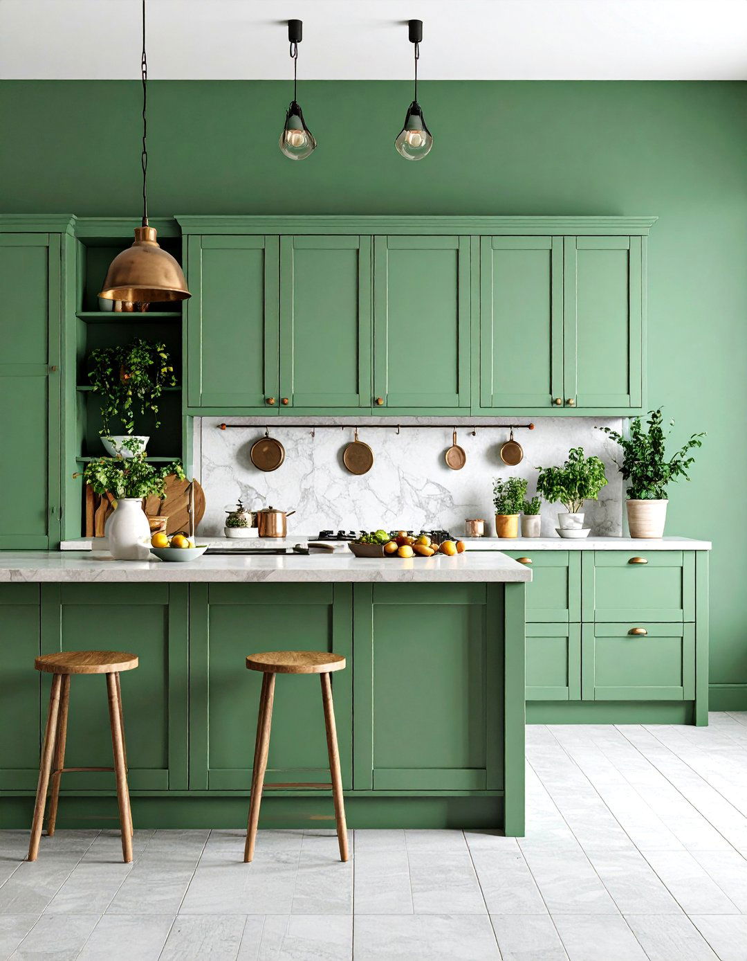 Tuscan Kitchen with Painted Finish Cabinetry - 25 Tuscan Kitchen Design Ideas