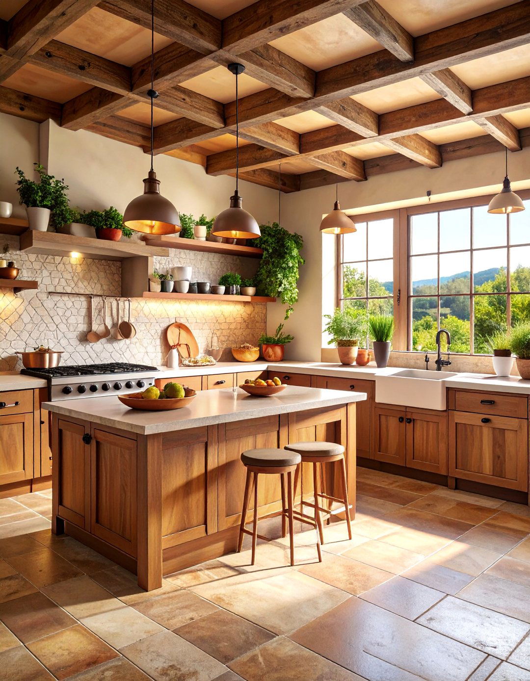 Tuscan Wine Country Kitchen - 25 Mediterranean Interior Design Ideas