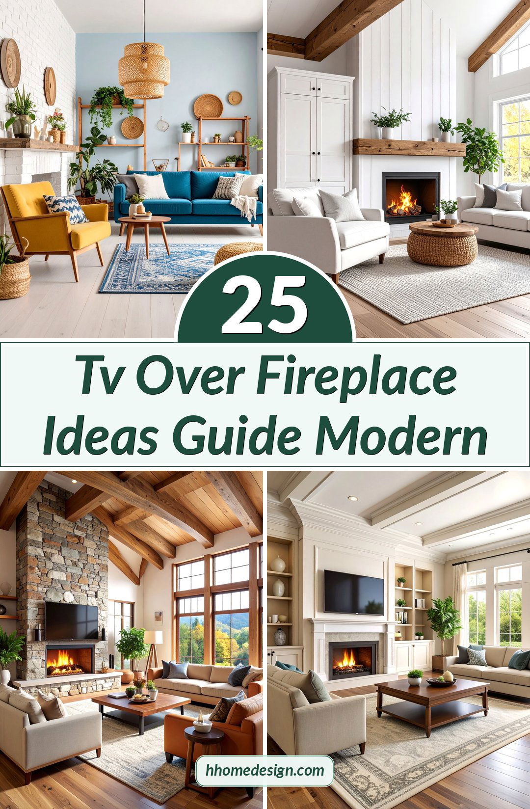 25 Tv Over Fireplace Ideas Guide Modern