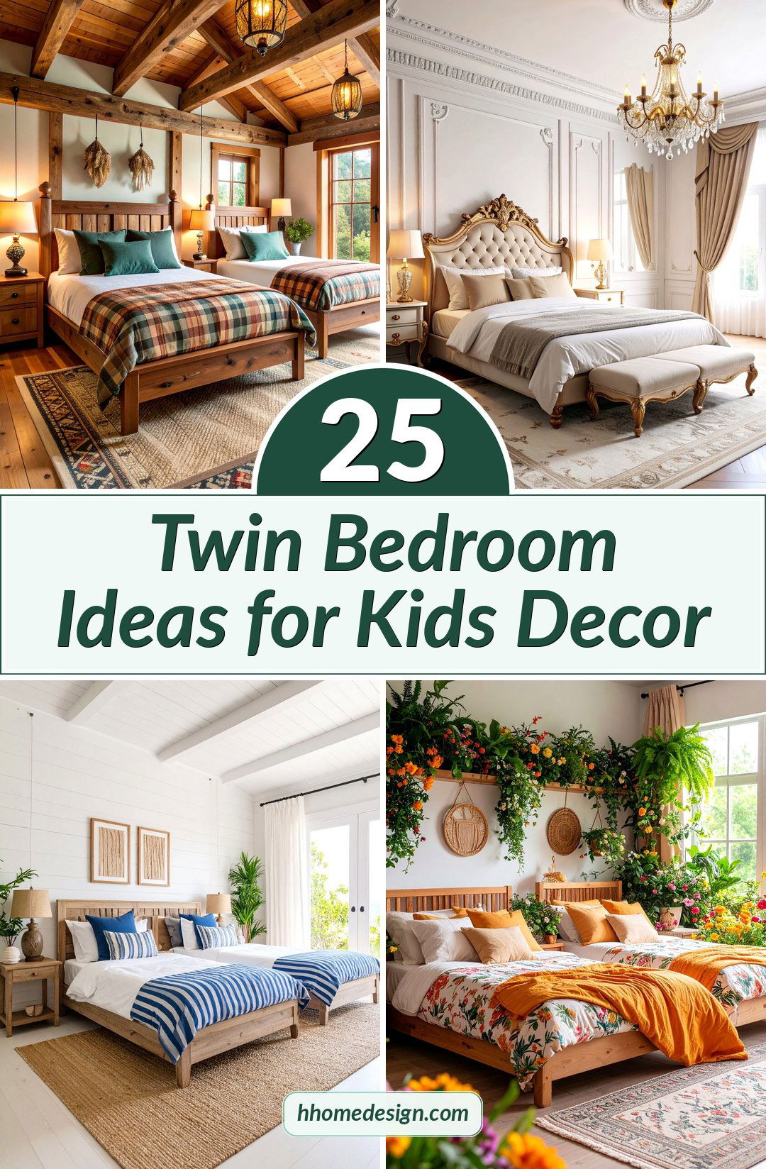 25 Twin Bedroom Ideas for Kids Decor