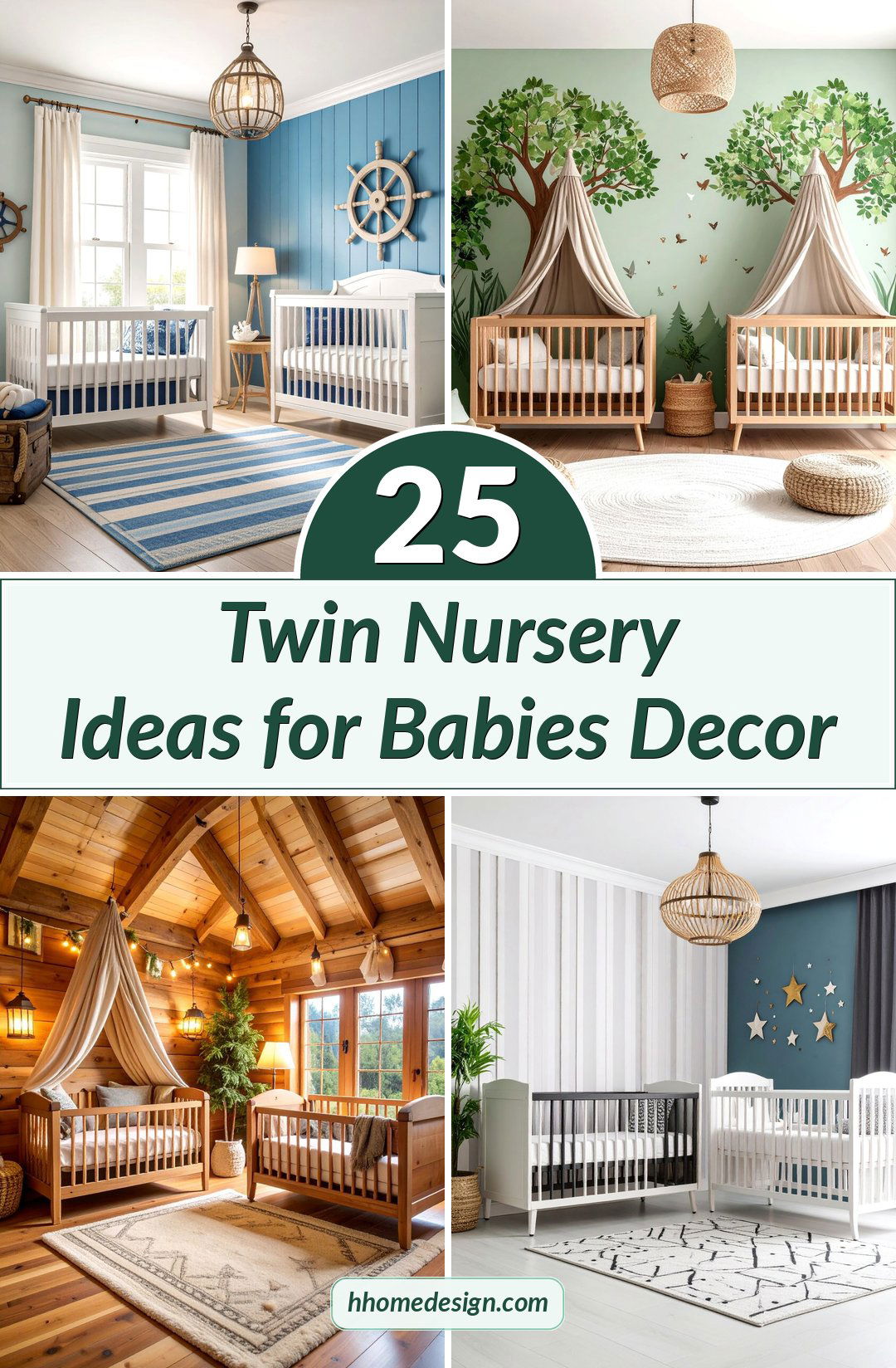 25 Twin Nursery Ideas for Babies Decor