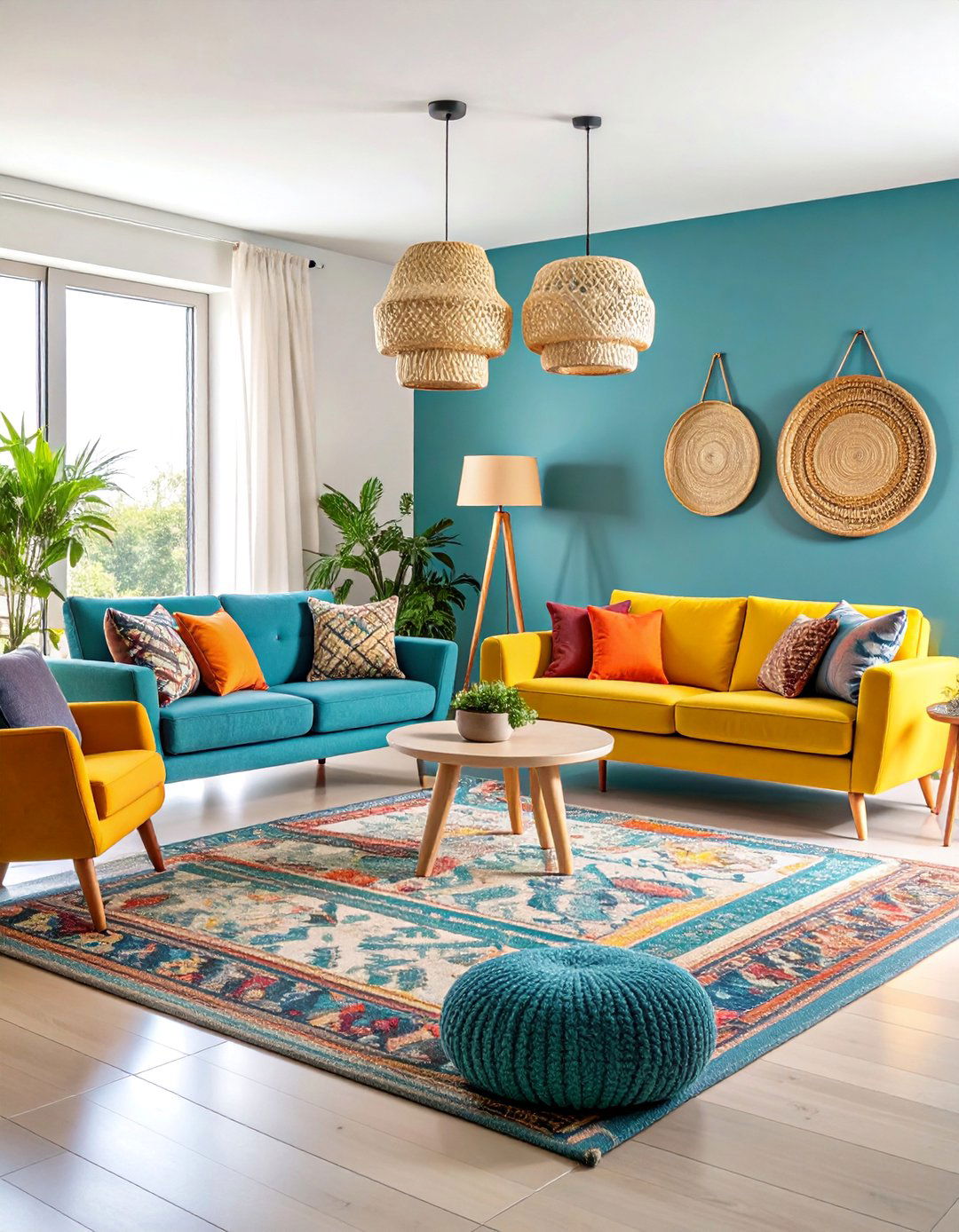 Two Conversation Area Family Room with Separate Zones - 25 Family Room Ideas