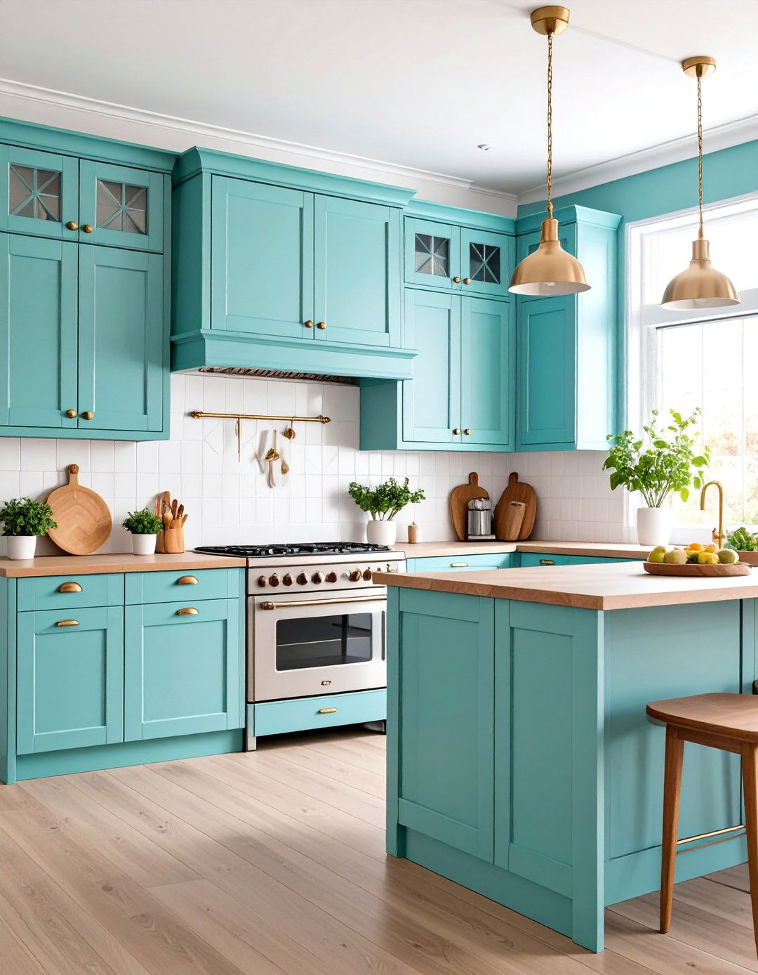 Two Tone Cabinet Retro Kitchen - 25 Retro Kitchen Ideas