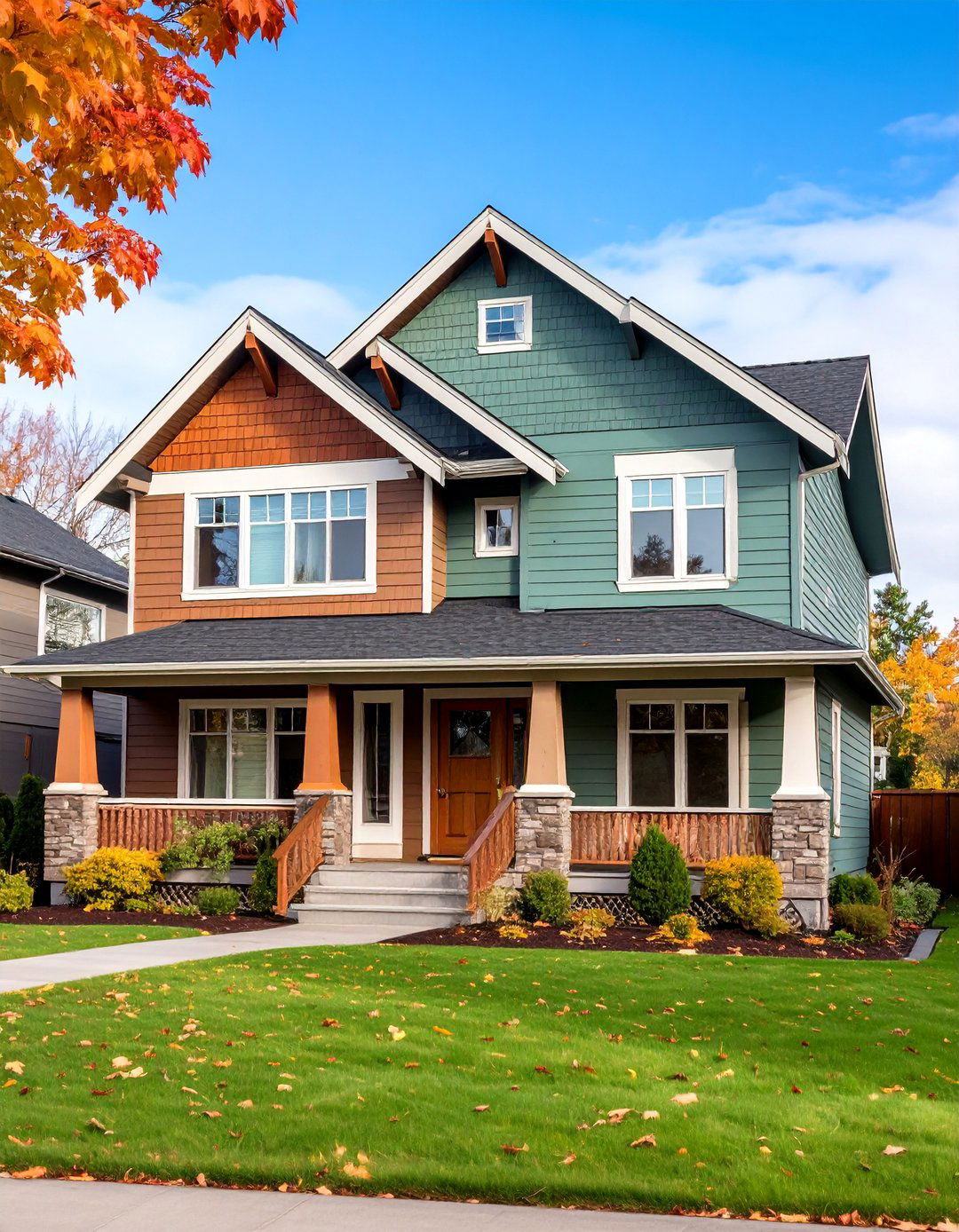 Two Tone Earth Combination - 25 House Siding Colors