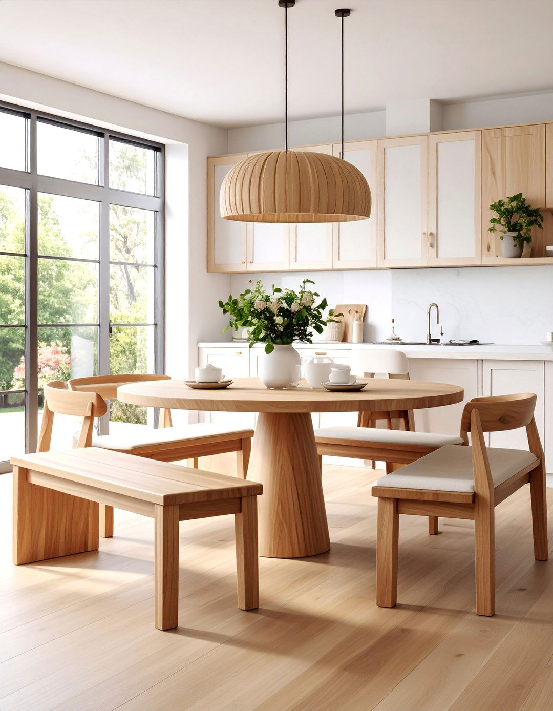 Two Tone Kitchen Dining Integration - 25 Mid-century Modern Dining Rooms