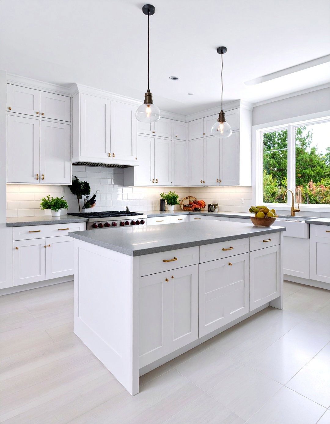 Two Tone Kitchen with White Oak Lower and White Upper Cabinets - 25 Kitchens With White Oak Cabinets