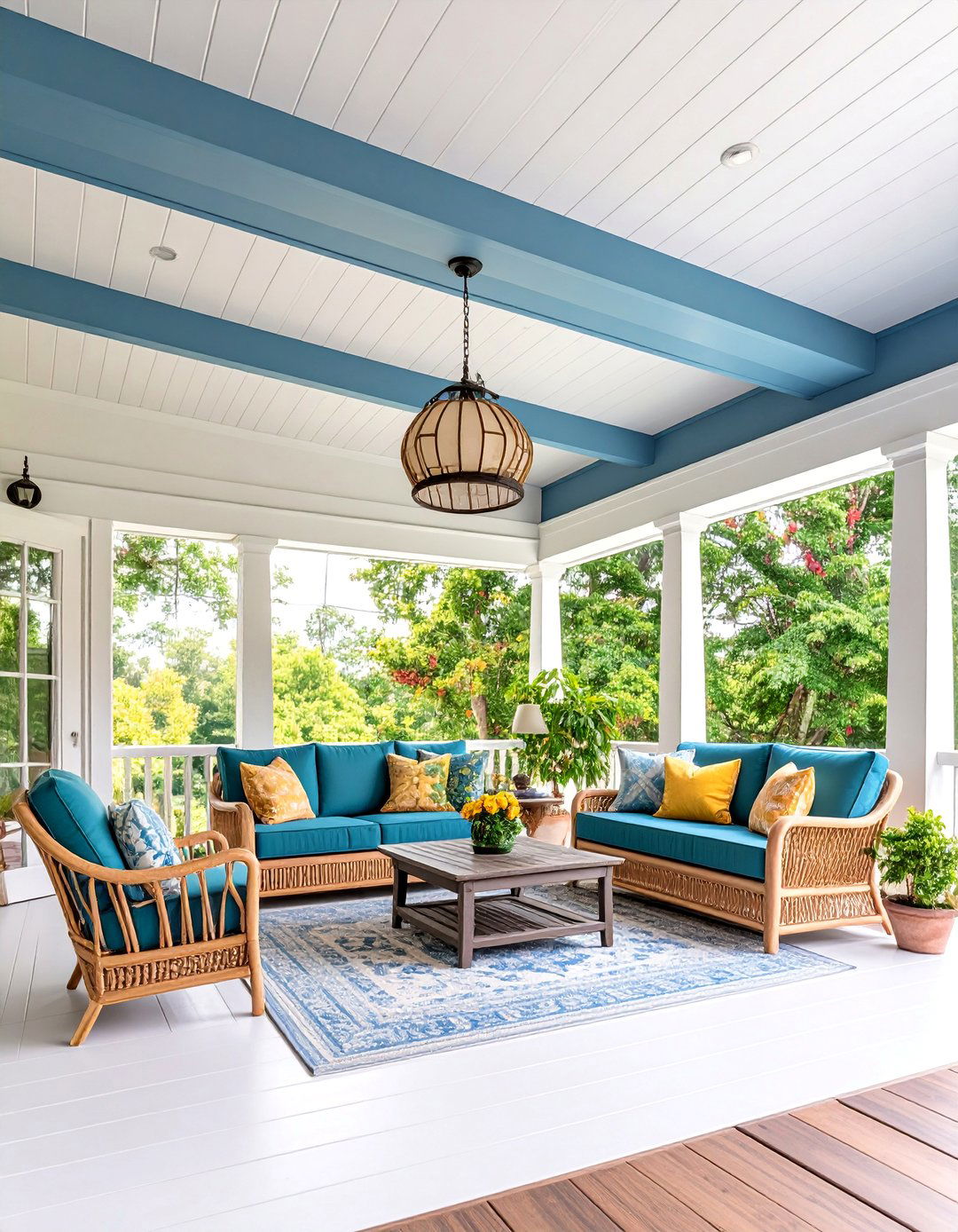 Two Tone Vinyl Ceiling Design - 25 Vinyl Porch Ceiling Ideas