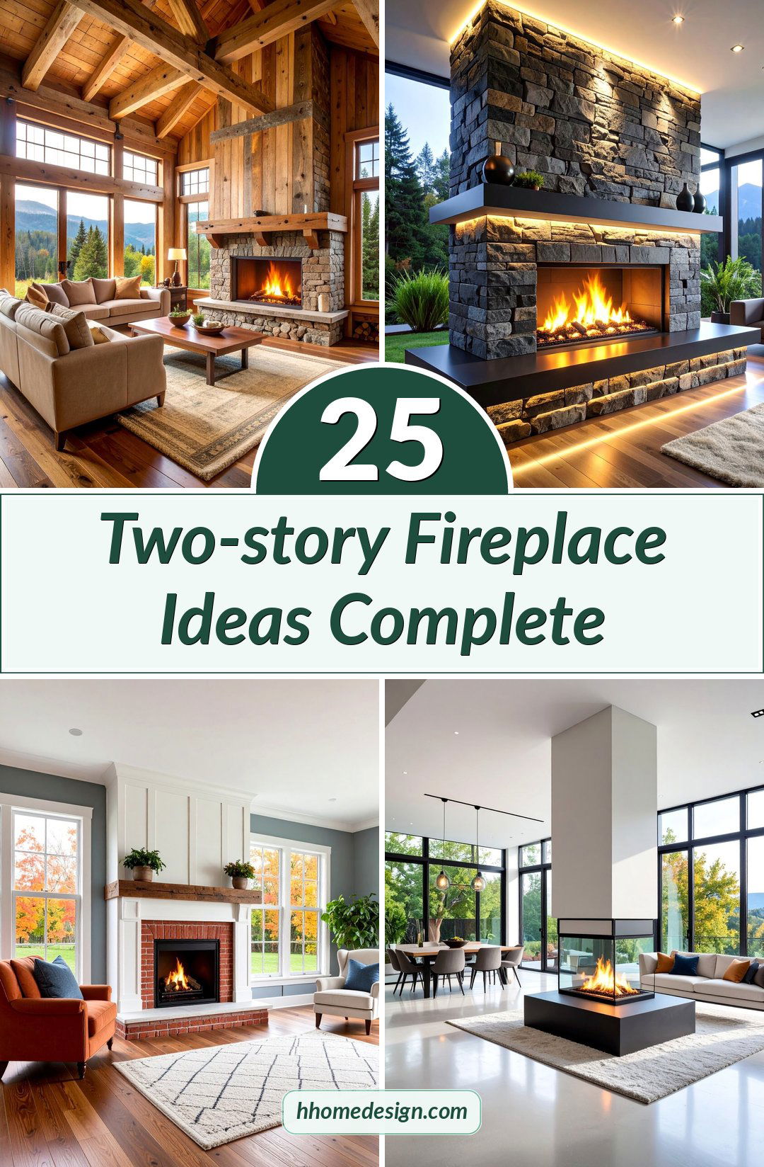 25 Two-story Fireplace Ideas Complete