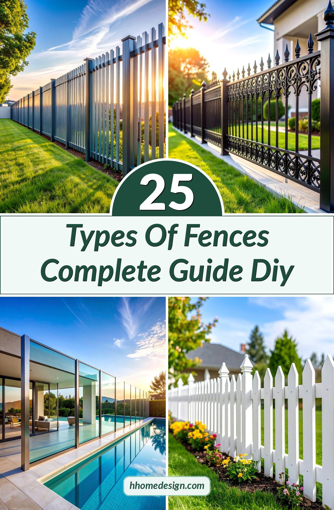 25 Types Of Fences Complete Guide Diy