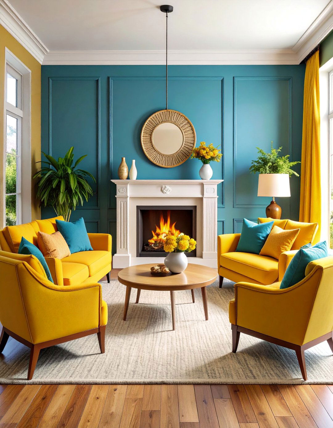 U Shaped Conversation Fireplace Seating - 25 Fireplace Seating Ideas