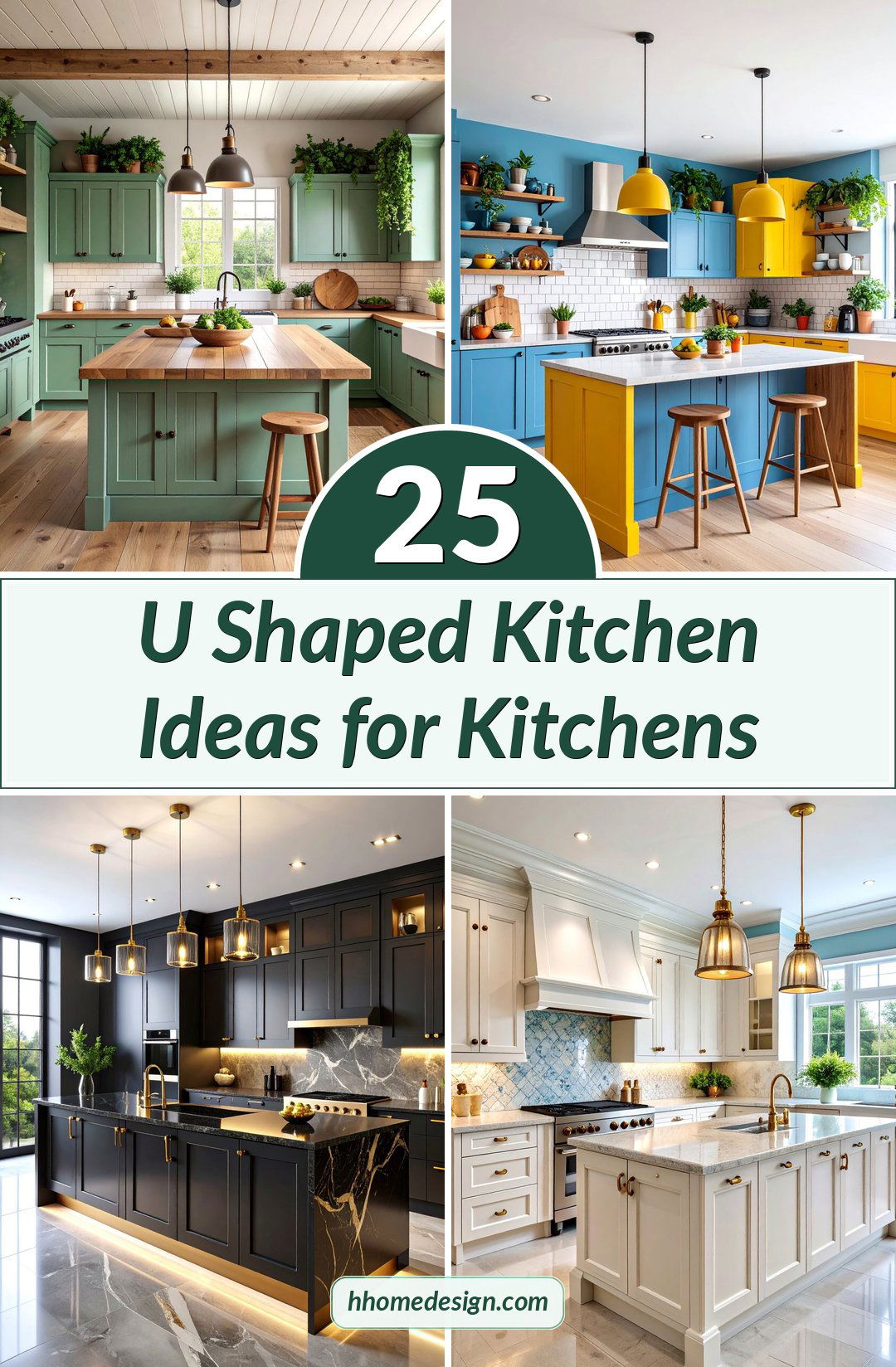 25 U Shaped Kitchen Ideas for Kitchens