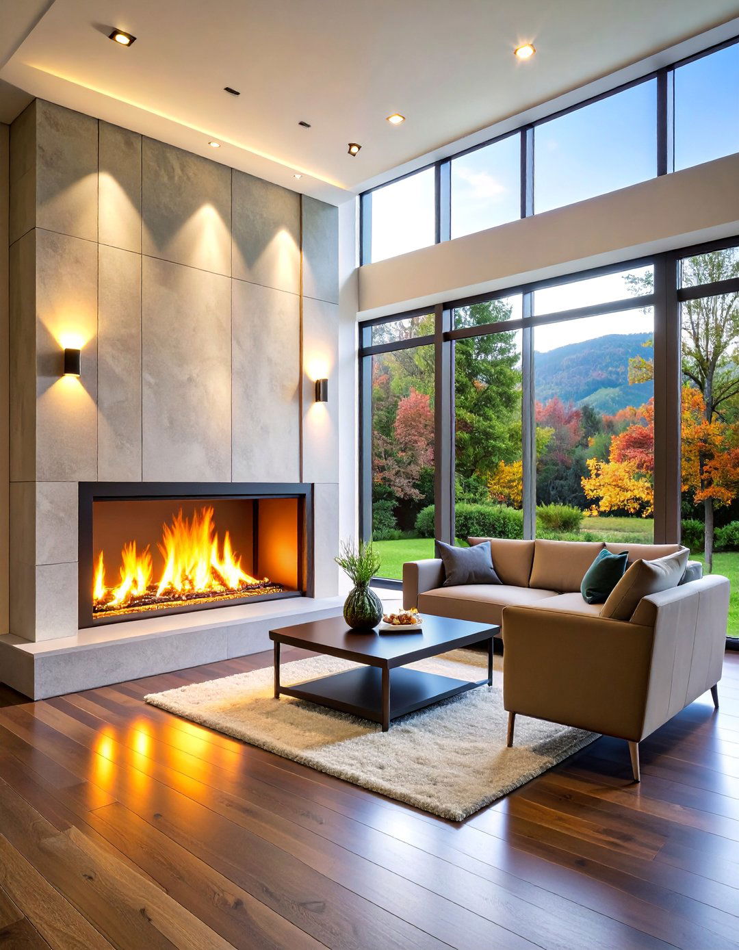 Ultra Modern LED Fireplace Sconces with Smart Features - 25 Fireplace Sconces Ideas