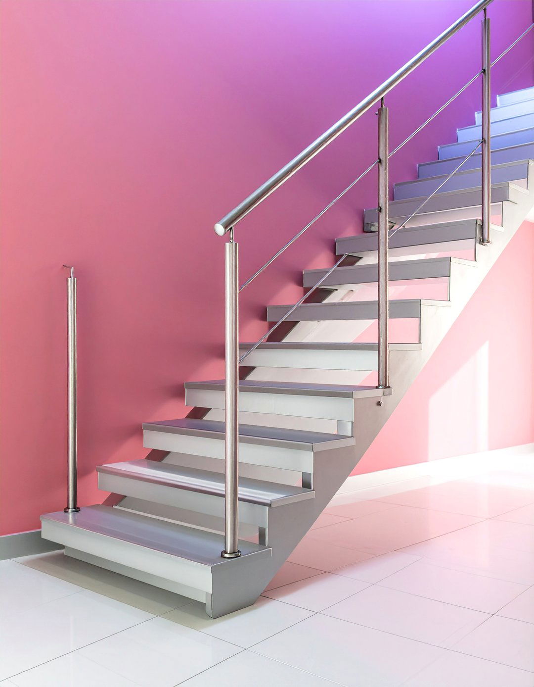 Ultra Thin Profile Staircase with Aluminum Construction - 25 Contemporary Staircase Design Ideas