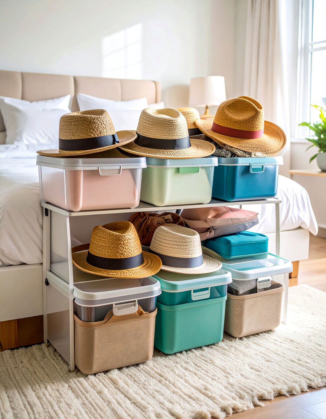 Under Bed Hat Storage Containers - 25 Hat Storage Ideas