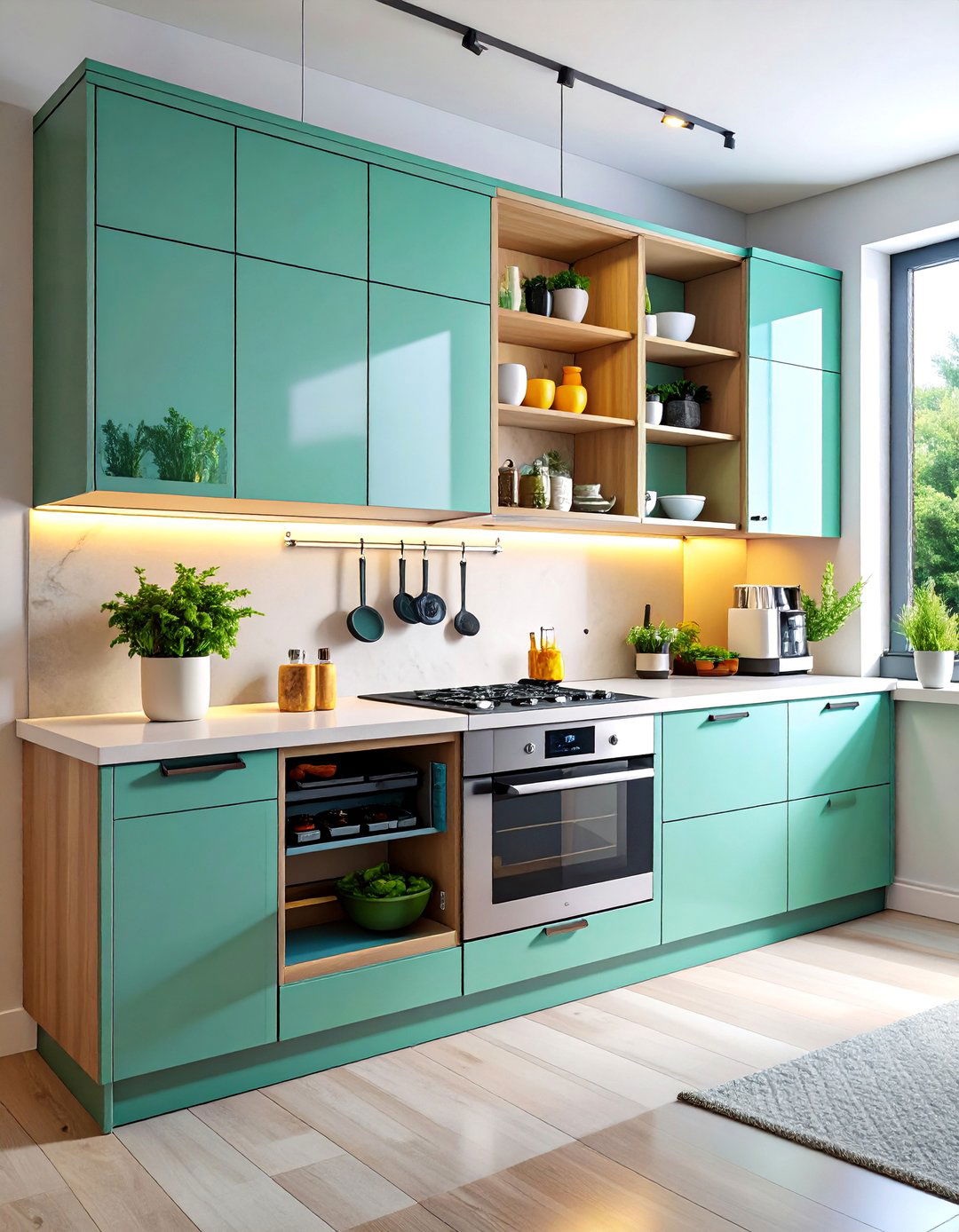 Under Cabinet Kitchen Charging Station with Slide Out Access - 25 charging station ideas