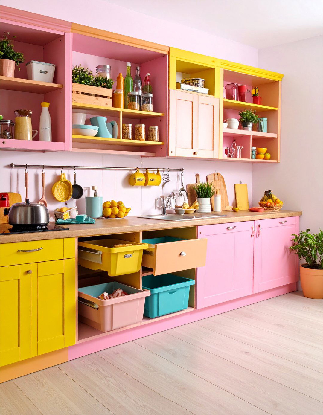 Under Cabinet Organization Systems - 25 Modern Kitchen Ideas