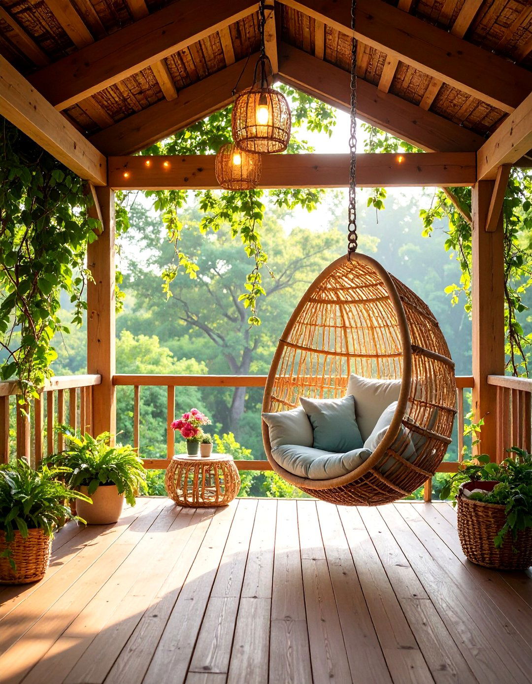 Under Deck Reading Nook with Comfortable Seating - 25 Under Deck Ideas
