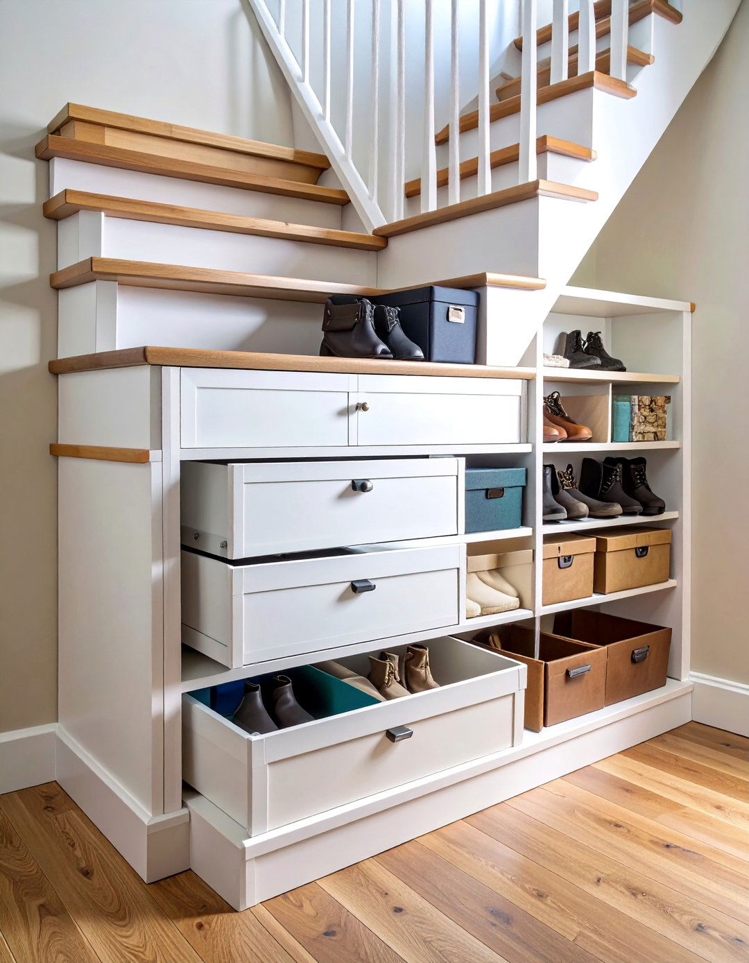 Under Stair Boot Storage Compartments - 25 Boot Storage Ideas