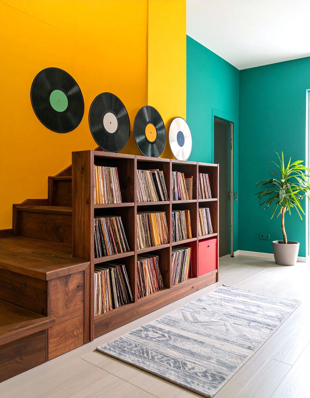 Under Stair Storage Cabinet System - 25 Vinyl Record Storage Ideas