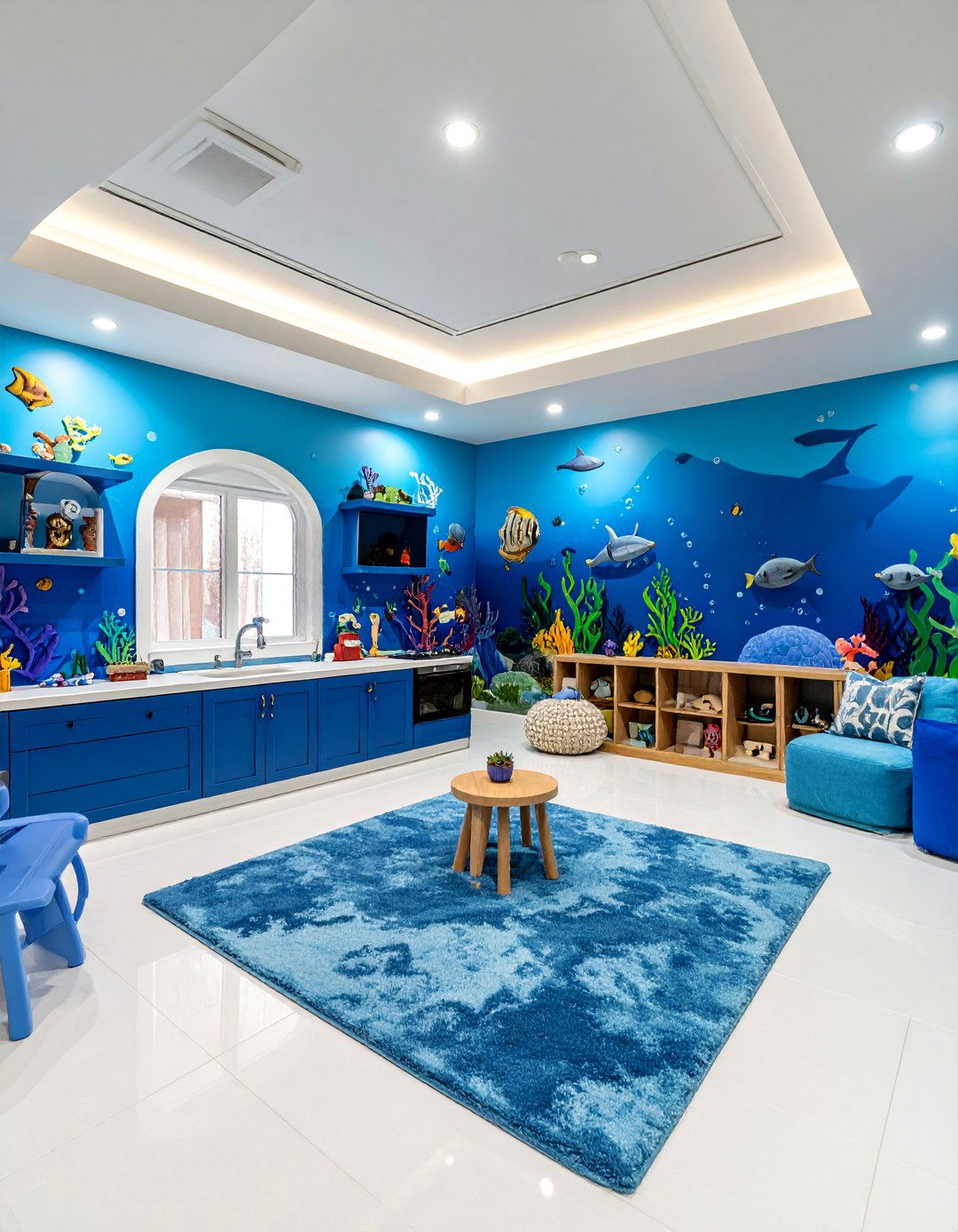 Under the Sea Adventure Basement Playroom - 25 Basement Playroom Ideas
