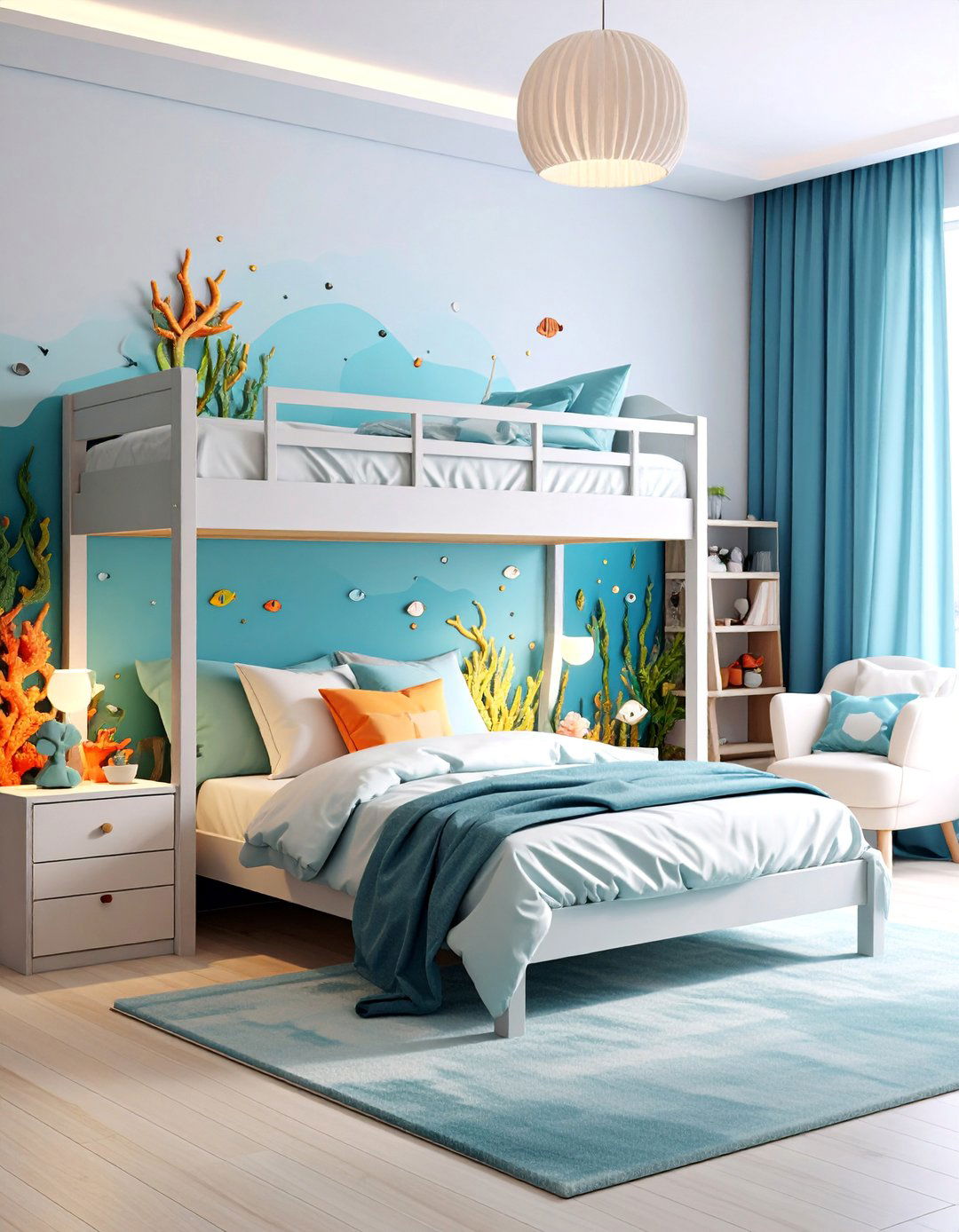 Under the Sea Ocean Kids Room - 25 Kids Room Ideas