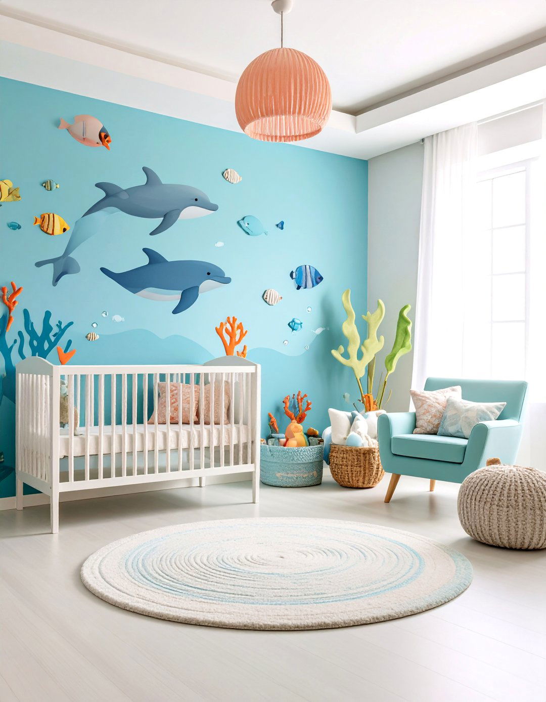 Underwater Adventure with Colorful Sea Creatures - 25 Ocean-themed Nursery Ideas