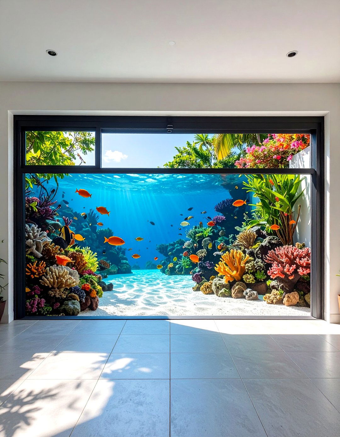 Underwater Ocean Scene Garage Door Mural - 25 Garage Door Murals