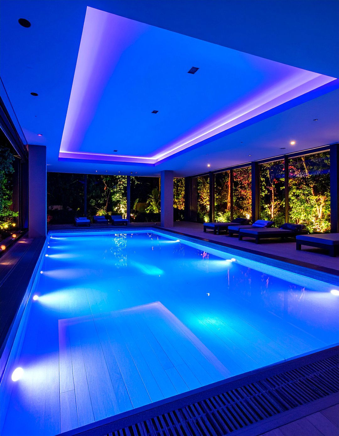 Underwater Pool and Spa LED Color Therapy Lighting - 25 Outdoor Lighting Ideas