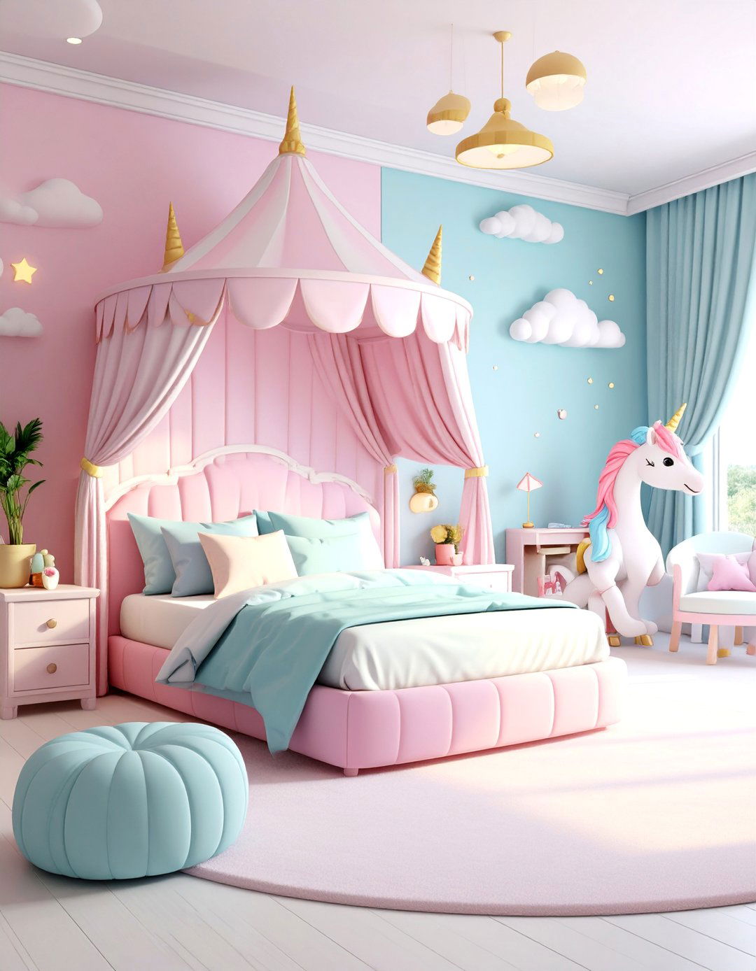 Unicorn Storytelling Theater Bedroom - 25 Unicorn Bedroom Ideas