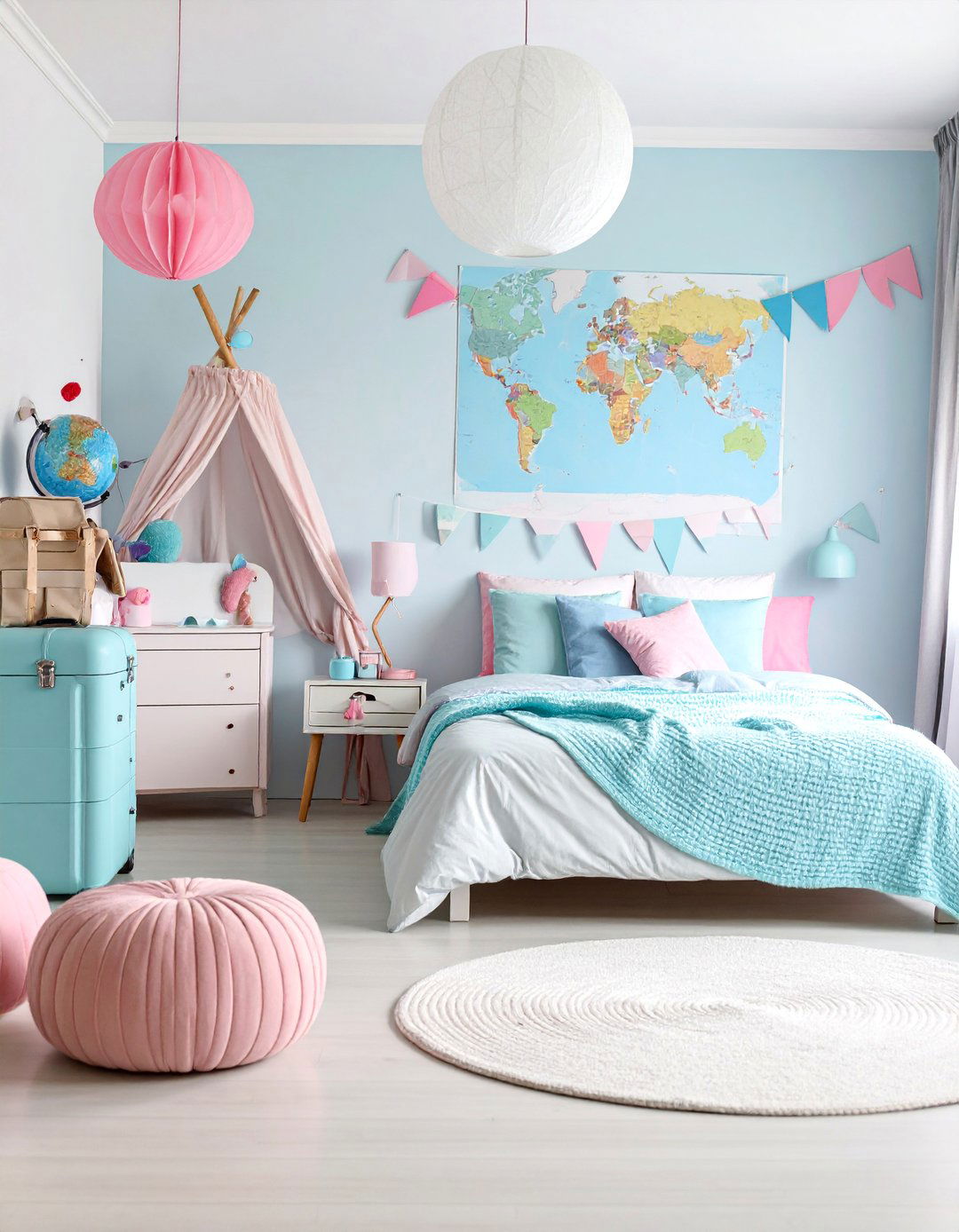 Unicorn World Travel Bedroom - 25 Unicorn Bedroom Ideas