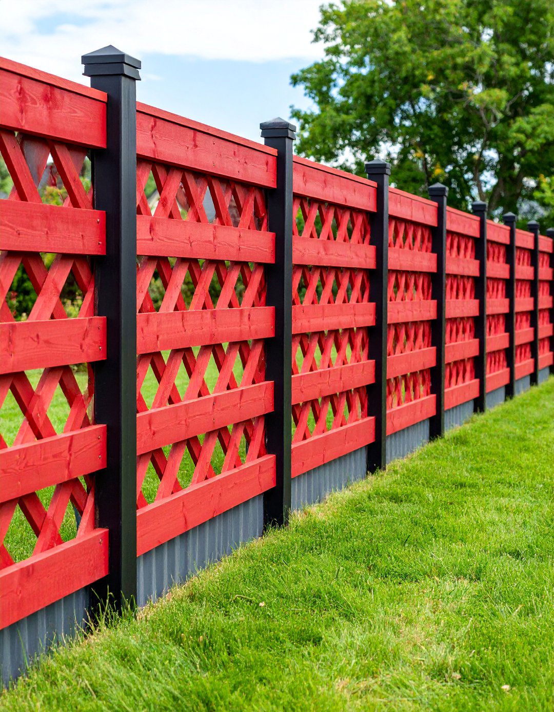 Upcycled Pallet Lattice Fence - 25 Lattice Fence Ideas