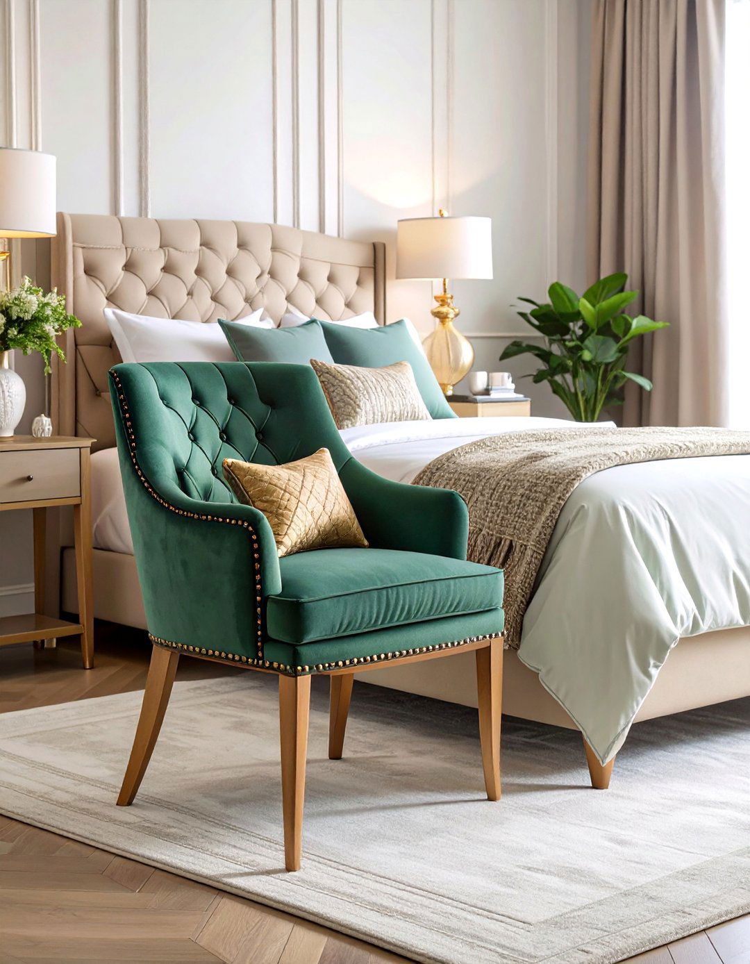 Upholstered Dining Chair as Accent - 25 Bedroom Chair Ideas
