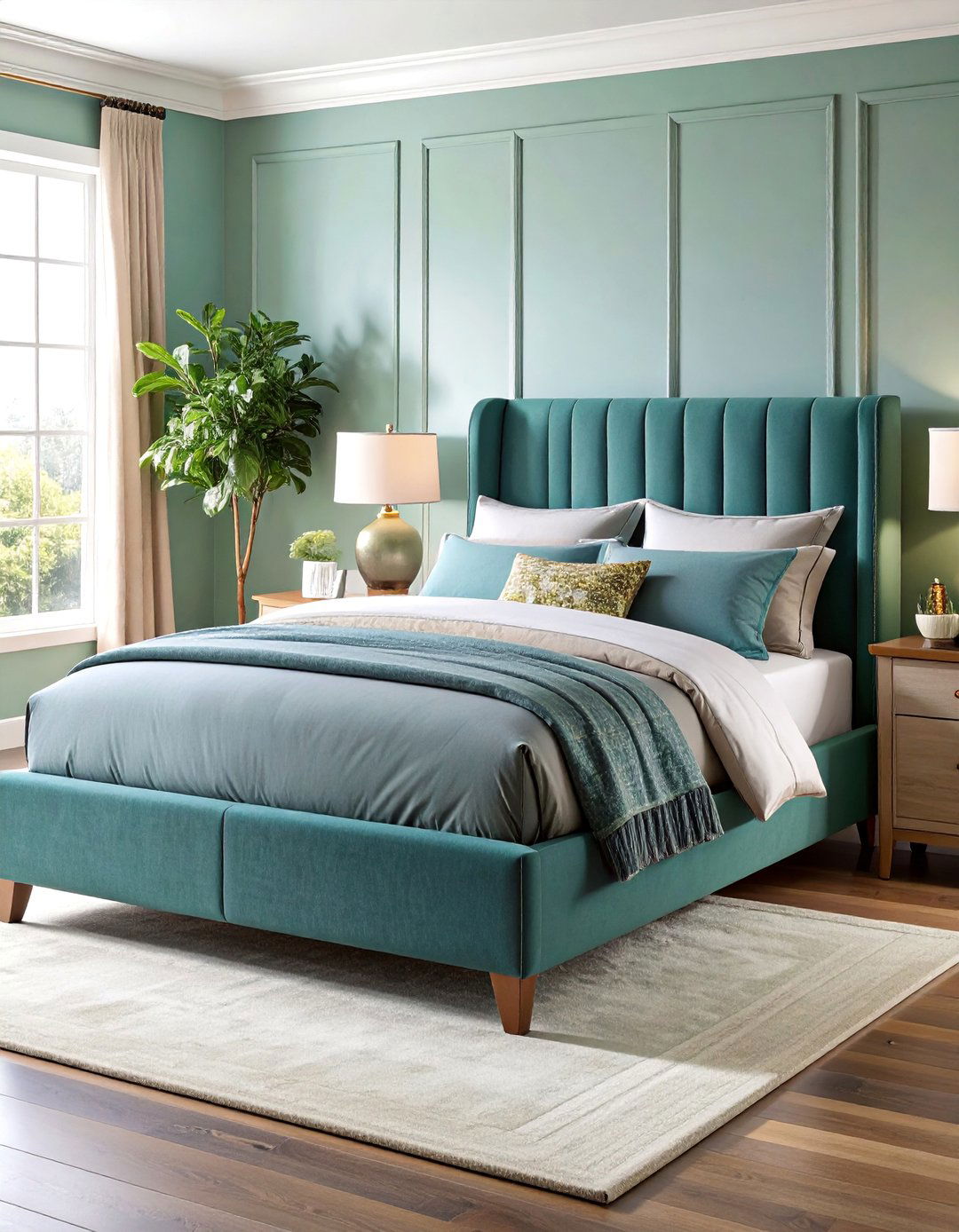 Upholstered Sleigh Bed with Contemporary Lines - 25 Unique Bed Design Ideas