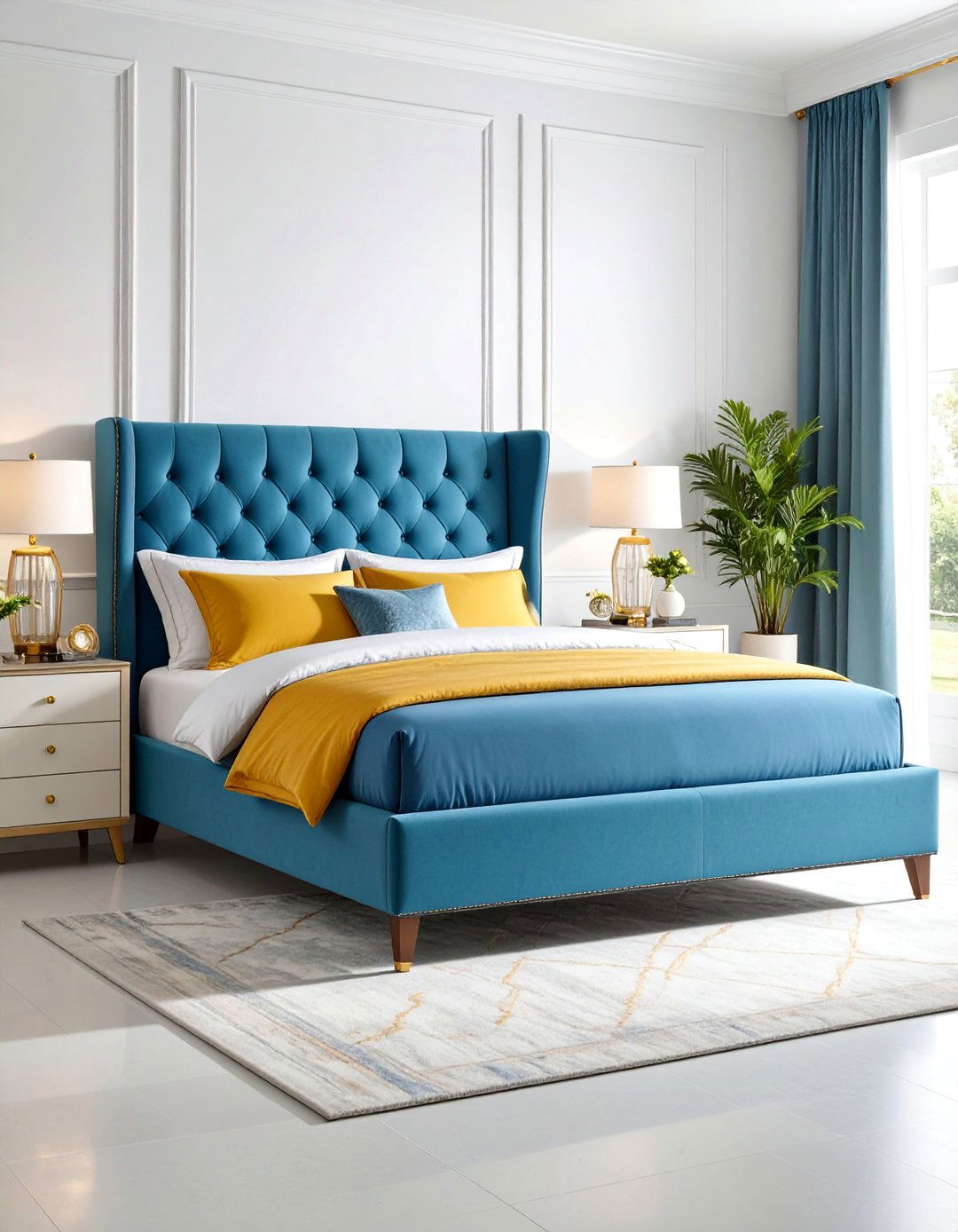 Upholstered Storage Bed with Tufted Headboard - 25 Unique Bed Design Ideas