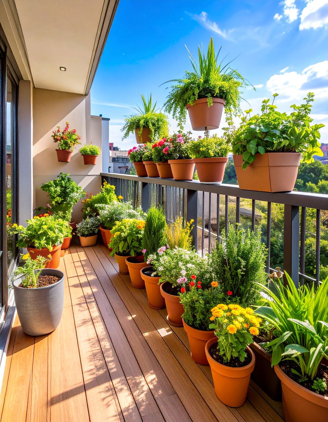 Urban Balcony Spring Escape - 25 Spring Garden Ideas