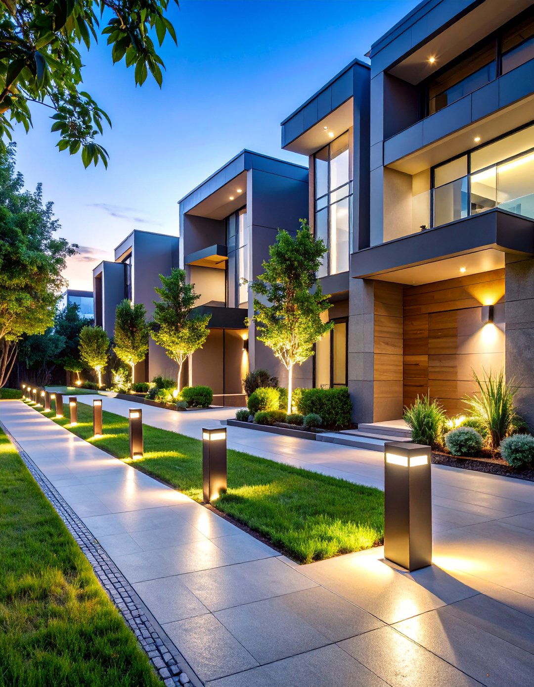 Urban Contemporary Driveway Light Systems - 25 Driveway Lighting Ideas