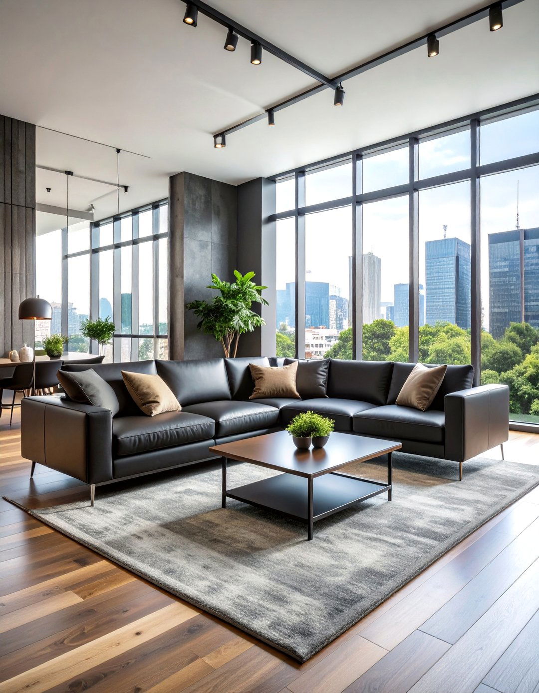 Urban Contemporary Edge - 25 Mismatched Sofas in Living Room Ideas
