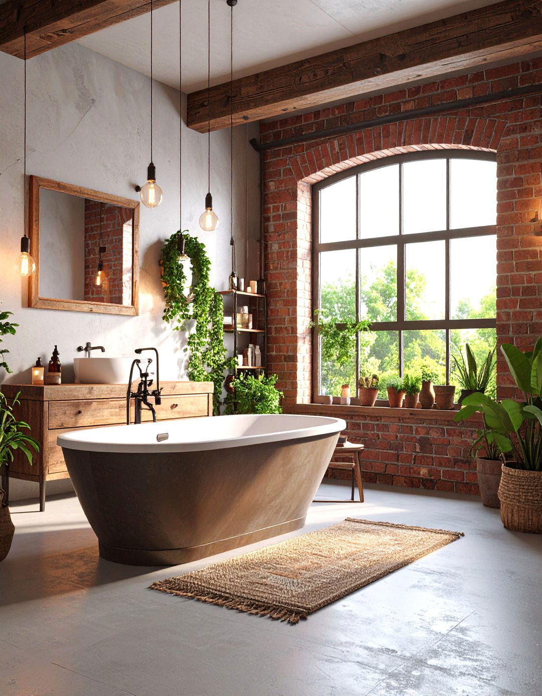 Urban Loft Bathroom with Vintage Industrial Elements - 25 Eclectic Bathroom Ideas