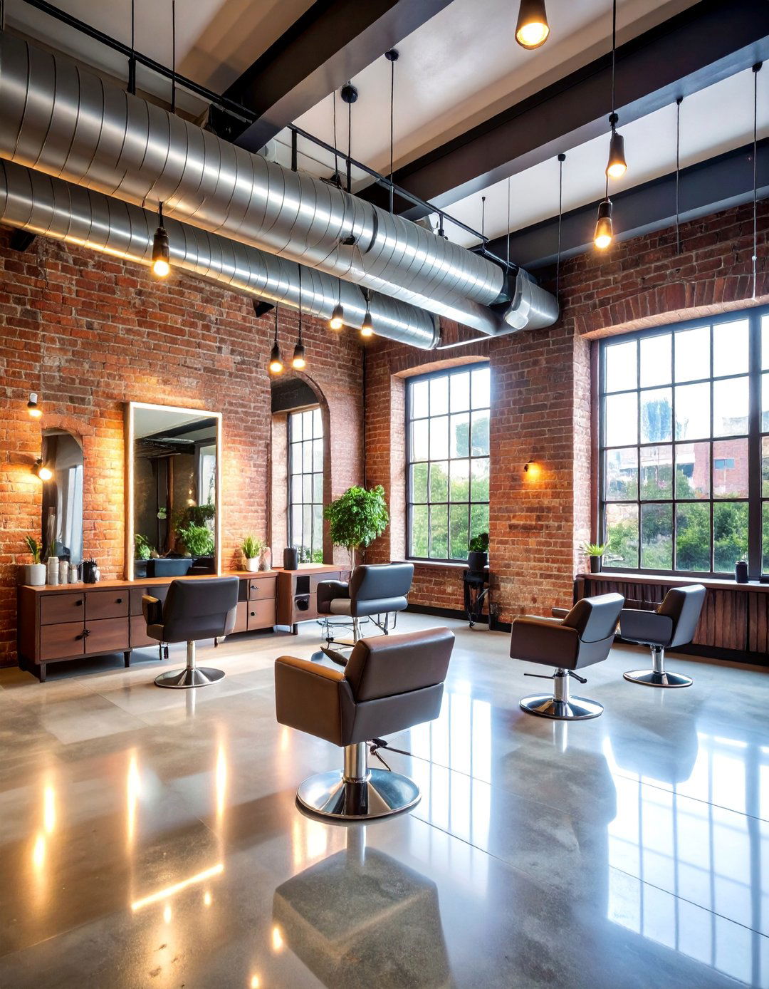 Urban Loft Industrial Salon - 25 Salon Interior Design Ideas