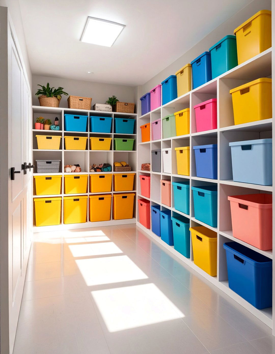 Utility Room with Seasonal Storage Rotation System - 25 Small Utility Room Ideas