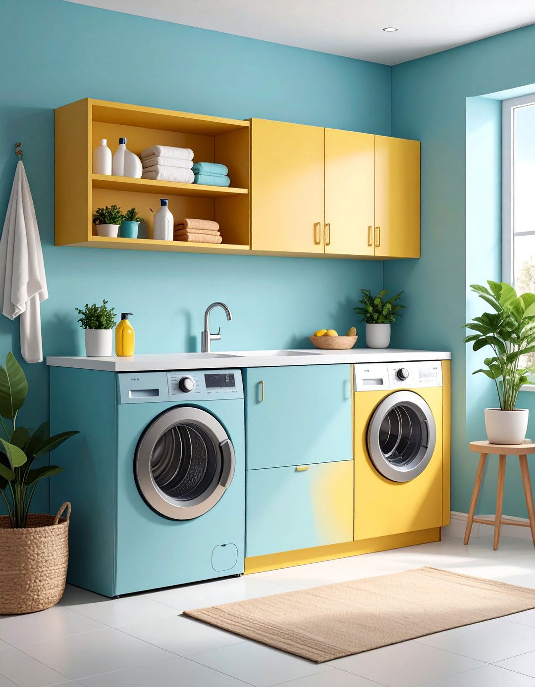 Utility Sink Cabinet Integration System - 25 Laundry Room Cabinet Ideas