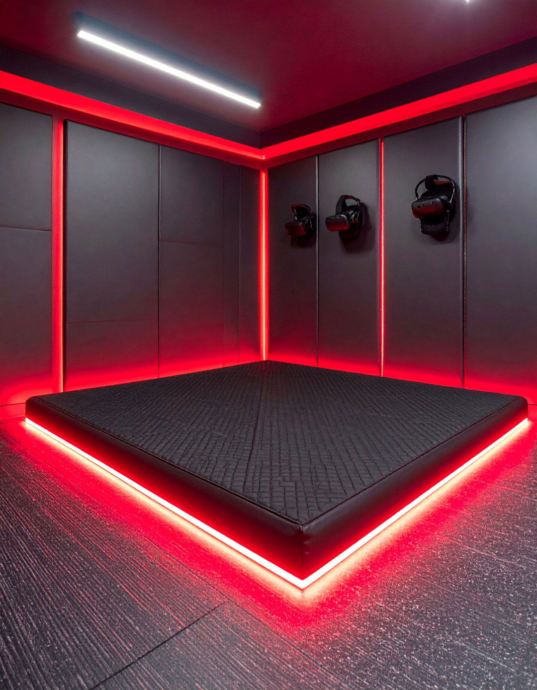 VR Gaming Space Design - 25 Red and Black Gaming Setup Ideas