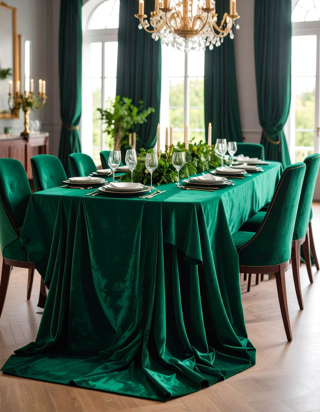 Velvet Table Runner for Luxurious Elegance - 25 Table Runner Ideas