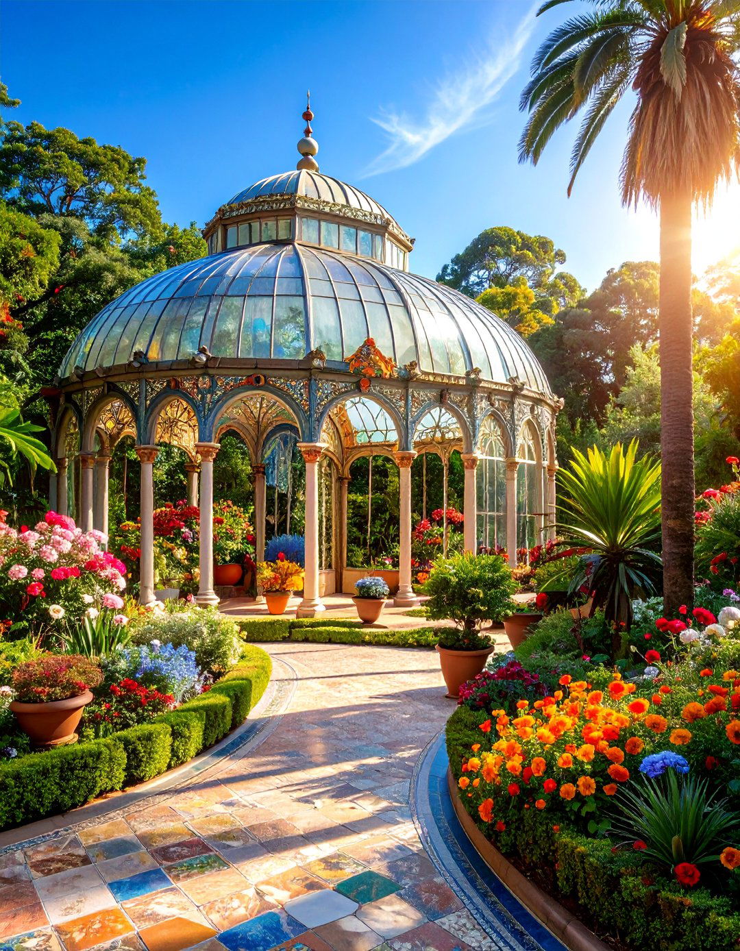 Venetian Glass Palace Greenhouse - 25 Fantasy Greenhouse Ideas