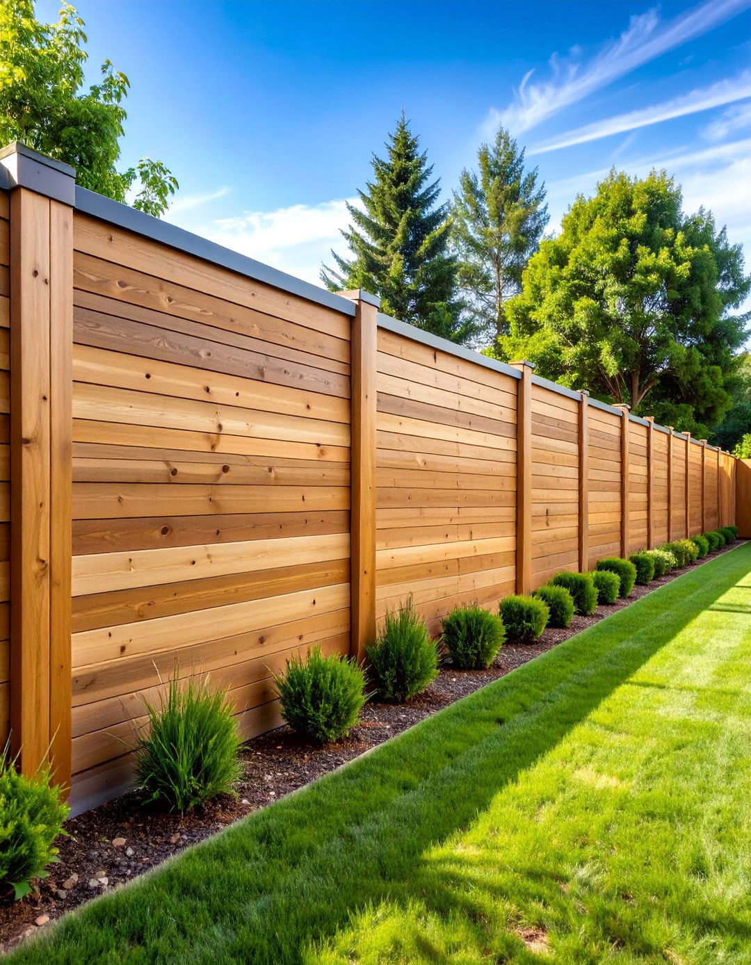 Vertical Board on Board Wall - 25 Wood Retaining Wall Ideas