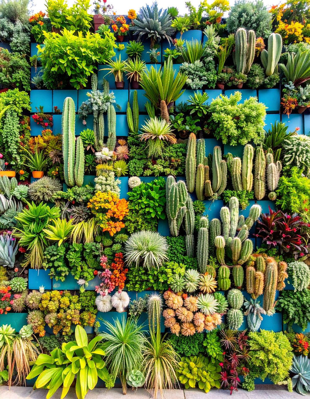 Vertical Desert Garden Wall - 25 Desert Landscape Ideas